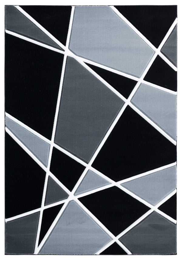 Rugs Vintage Rugs 31" x 50" x 0.53" Grey Olefin/Polypropylene Mat Rug 7365 HomeRoots