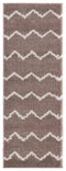 Rugs Vintage Rugs 31" x 86" x 1.2" Beige Microfiber Polyester Runner Rug 1585 HomeRoots
