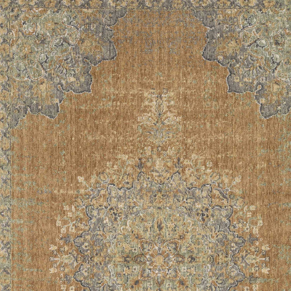 Rugs Vintage Rugs - 39" X 63" X 0.'5" Coffee Wool Rug HomeRoots