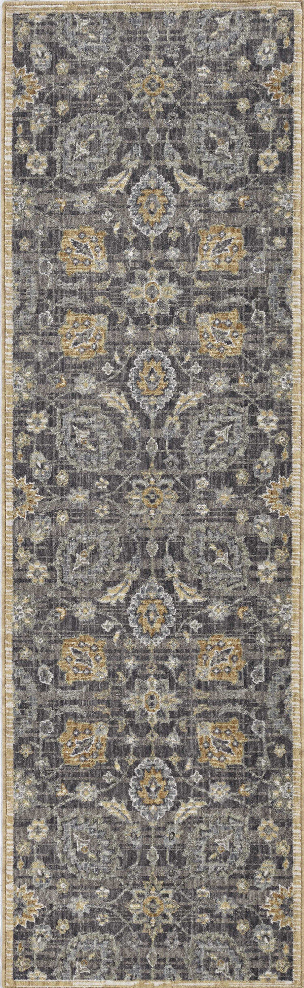 Rugs Vintage Rugs - 39" X 63" X 0.'5" Taupe Wool Rug HomeRoots