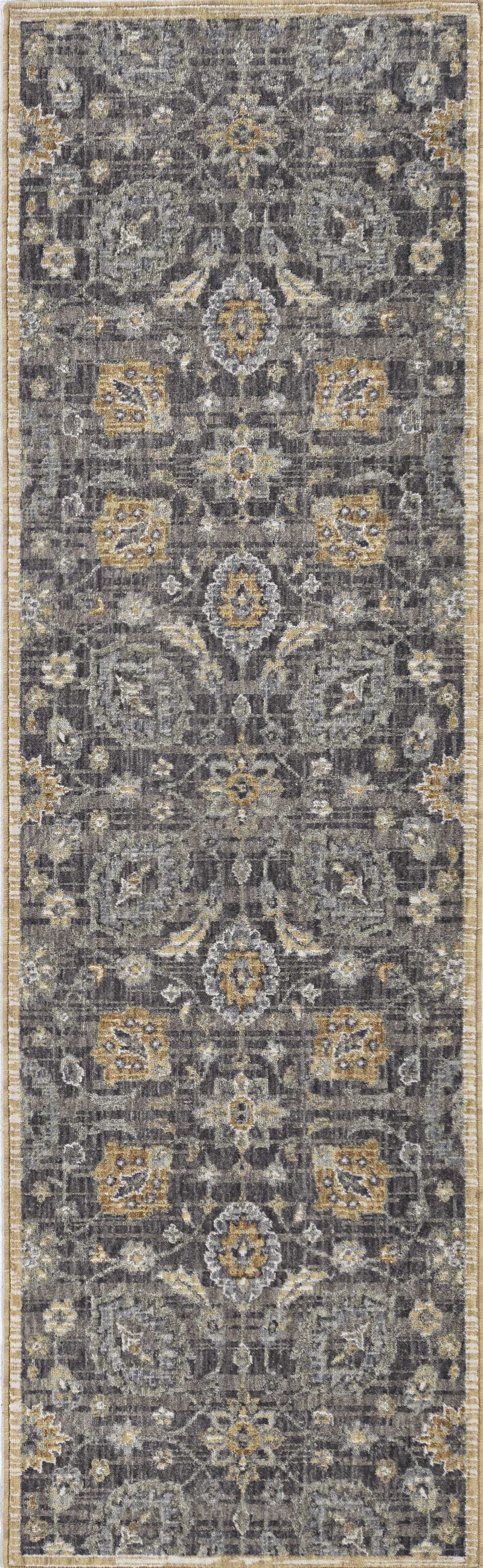 Rugs Vintage Rugs - 39" X 63" X 0.'5" Taupe Wool Rug HomeRoots