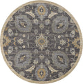 Rugs Vintage Rugs - 91" X 130" X 0.'5" Taupe Wool Rug HomeRoots