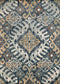 Rugs Vintage Rugs - 94" x 126" x 0.39" Navy Olefin Oversize Rug HomeRoots