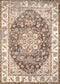 Rugs Vintage Rugs 94" x 126" x 0.39" Taupe Olefin Oversize Rug 7114 HomeRoots