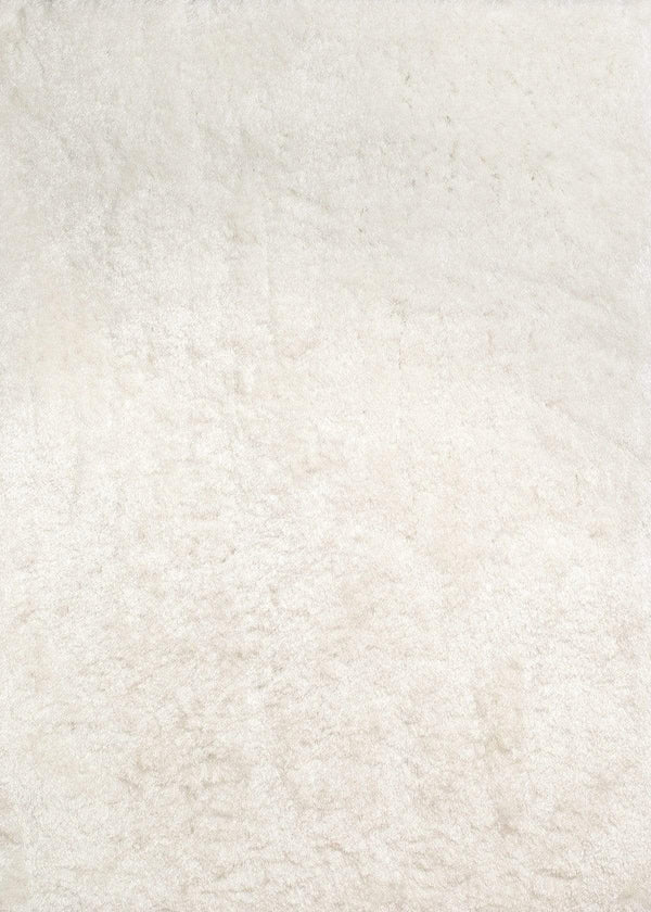 Rugs White Area Rug - 31" x 37" x 2.7" White Polyester Mat Rug HomeRoots