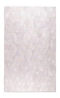 Rugs White Area Rug - 60" x 96" Off White Mosaic, Natural Stitched, Cowhide - Area Rug HomeRoots