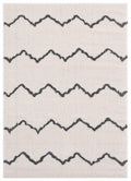 Rugs White Rug 23" x 36" x 1.2" White Microfiber Polyester Accent Rug 1608 HomeRoots