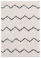 Rugs White Rug 23" x 36" x 1.2" White Microfiber Polyester Accent Rug 1608 HomeRoots