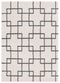 Rugs White Rug 23" x 36" x 1.2" White Microfiber Polyester Accent Rug 1638 HomeRoots