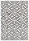 Rugs White Rug - 39" x 59" x 1.2" White Microfiber Polyester Mat Rug HomeRoots