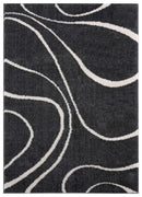 Rugs White Rug 63" x 86" x 1.2" White Microfiber Polyester Area Rug 1659 HomeRoots