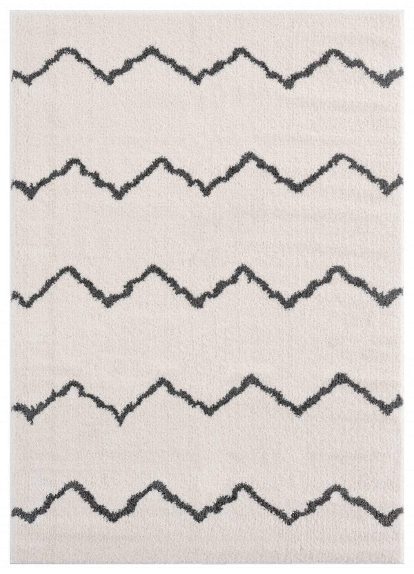 Rugs White Rug 94" x 126" x 1.2" White Microfiber Polyester Oversize Rug 1613 HomeRoots