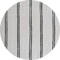 Rugs White Rug 94" x 94" x 1.2" White Microfiber Polyester Round Rug 1582 HomeRoots