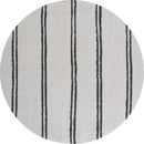 Rugs White Rug 94" x 94" x 1.2" White Microfiber Polyester Round Rug 1582 HomeRoots