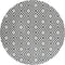 Rugs White Rug - 94" x 94" x 1.2" White Microfiber Polyester Round Rug HomeRoots