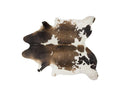 Rugs White Shag Rug - 72" x 84" Taupe and White, Cowhide - Rug HomeRoots