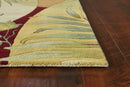 Rugs Wool Area Rugs - 5'3" x 8'3" Wool Coral/Ivory Area Rug HomeRoots