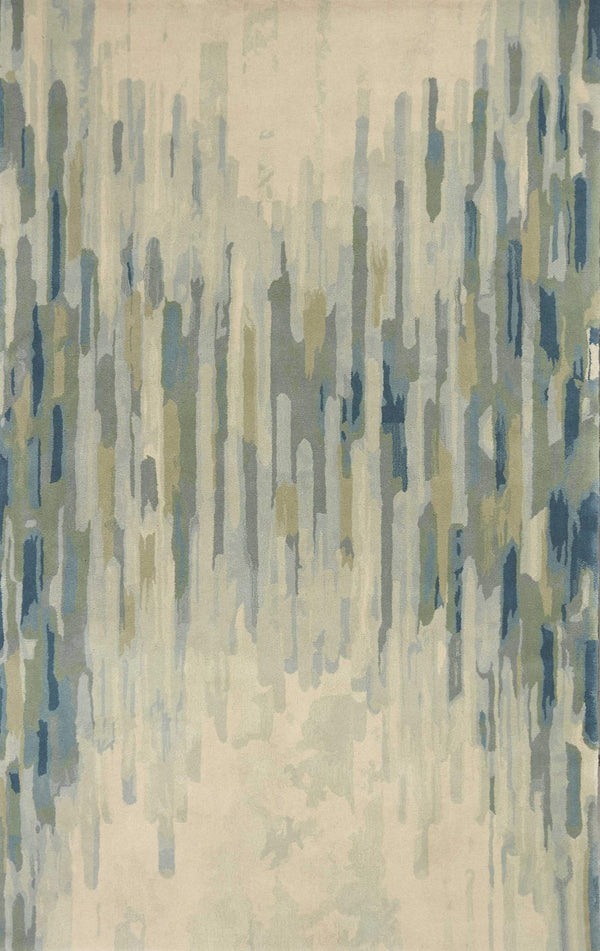 Rugs Wool Area Rugs 5' x 8' Wool Green Area Rug 136 HomeRoots