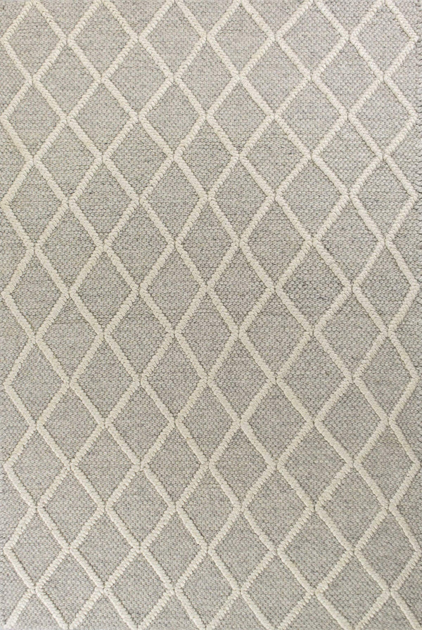 Rugs Wool Area Rugs 7'6" x 9'6" Wool Grey Area Rug 294 HomeRoots