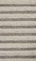 Rugs Wool Area Rugs - 7'6" x 9'6" Wool Grey/White Area Rug HomeRoots