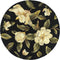 Rugs Wool Rugs 5'6" Round Wool Black Area Rug 9739 HomeRoots