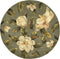 Rugs Wool Rugs 5'6" Round Wool Sage Area Rug 9743 HomeRoots