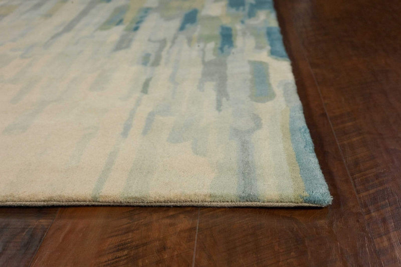 Rugs Wool Rugs - 7'9" x 9'9" Wool Green Area Rug HomeRoots