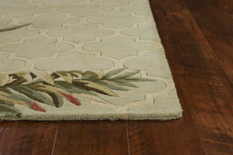 Rugs Wool Rugs - 8'6" x 11'6" Wool Sage Area Rug HomeRoots