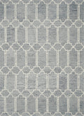 Rugs Wool Rugs 8' X 10' Wool Blue Area Rug 9949 HomeRoots