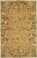 Rugs Wool Rugs - 8' x 11' Wool Gold Area Rug HomeRoots