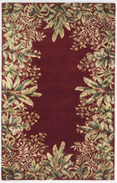 Rugs Wool Rugs - 8' x 11' Wool Ruby Area Rug HomeRoots