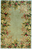 Rugs Wool Rugs - 8' x 11' Wool Sage Area Rug HomeRoots