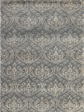 Rugs Wool Rugs 8x10 8" X10" X 0.5" Gray Wool Area Rug 4117 HomeRoots