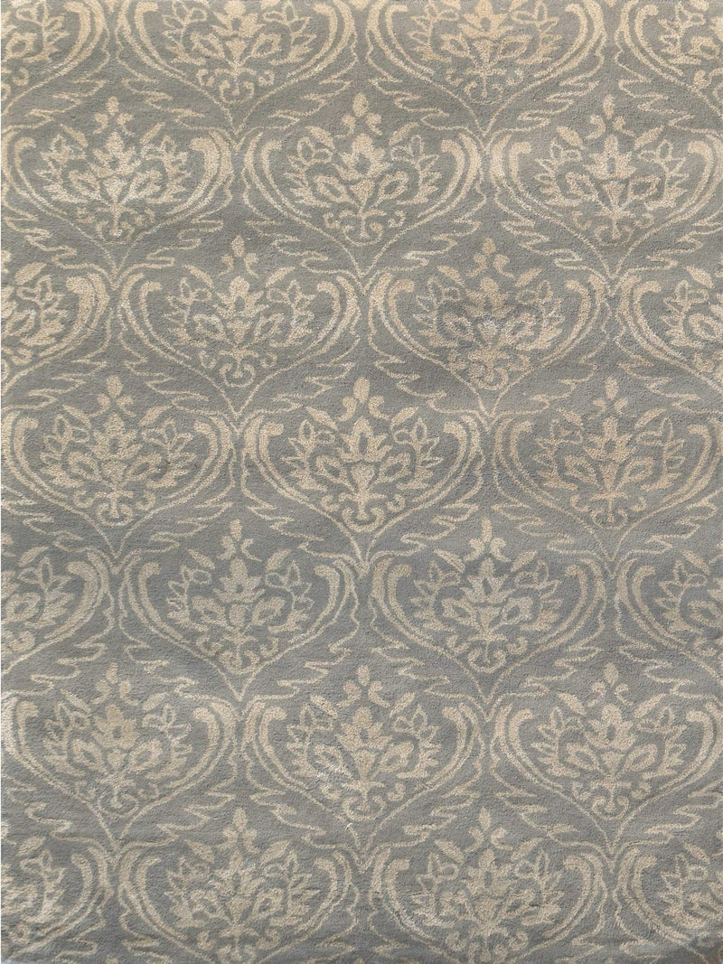 Rugs Wool Rugs 8x10 8" X10" X 0.5" Gray Wool Area Rug 4119 HomeRoots