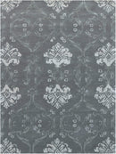 Rugs Wool Rugs 8x10 8" X10" X 0.5" Gray Wool Area Rug 4120 HomeRoots