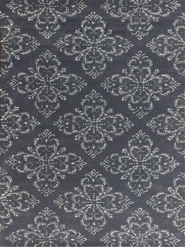 Rugs Wool Rugs 8x10 8" X10" X 0.5" Gray Wool Area Rug 4122 HomeRoots