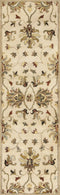Rugs Woven Rug - 39" X 63" X 0.'5" Champagne Wool Rug HomeRoots