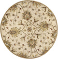 Rugs Woven Rug - 66" X 66" X 0.'5" Champagne Wool Rug HomeRoots