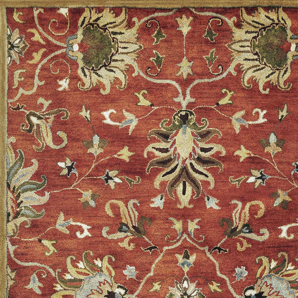 Rugs Woven Rug - 66" X 66" X 0.'5" Sienna Wool Rug HomeRoots
