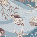 Rugs Woven Rug - 90" X 90" X 0.'25" Seafoam Polyester Rug HomeRoots