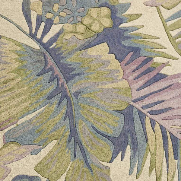 Rugs Woven Rug - 90" X 90" X 0.'5" Pastel Wool Rug HomeRoots