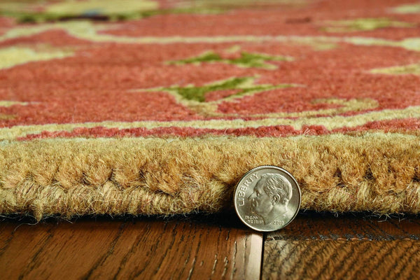 Rugs Woven Rug - 96" X 126" X 0.'5" Sienna Wool Rug HomeRoots