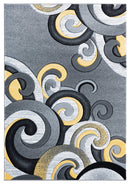 Rugs Yellow Rug - 31" x 50" x 0.53" Yellow Olefin/Polypropylene Mat Rug HomeRoots
