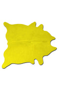 Rugs Yellow Rug - 60" x 84" Yellow Cowhide - Area Rug HomeRoots