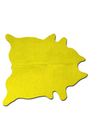 Rugs Yellow Rug - 60" x 84" Yellow Cowhide - Area Rug HomeRoots
