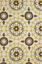 Rugs Yellow Rug - 94" x 118" x 0.47" Yellow Olefin Oversize Rug HomeRoots