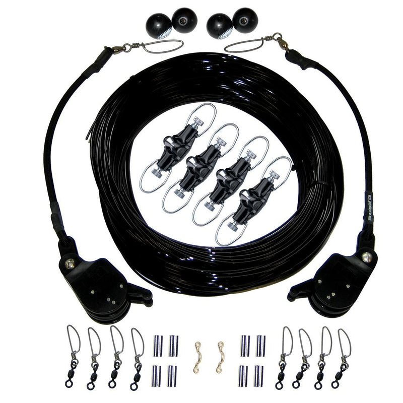 Rupp Double Rigging Kit w-Lok-Ups & Nok-Outs - 260' Black Mono [CA-0175-MO]-Outrigger Accessories-JadeMoghul Inc.