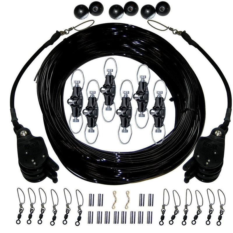 Rupp Triple Rigging Kit W-Lok-Ups & Nok-Outs - 520' Black Mono Cord [CA-0160-MO]-Outrigger Accessories-JadeMoghul Inc.