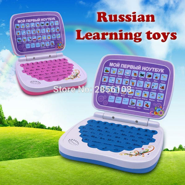 Russian Language Learning Machine Kid Laptop Toy Computer Russian toy Alphabet Pronunciation Educational Toys for Children AExp