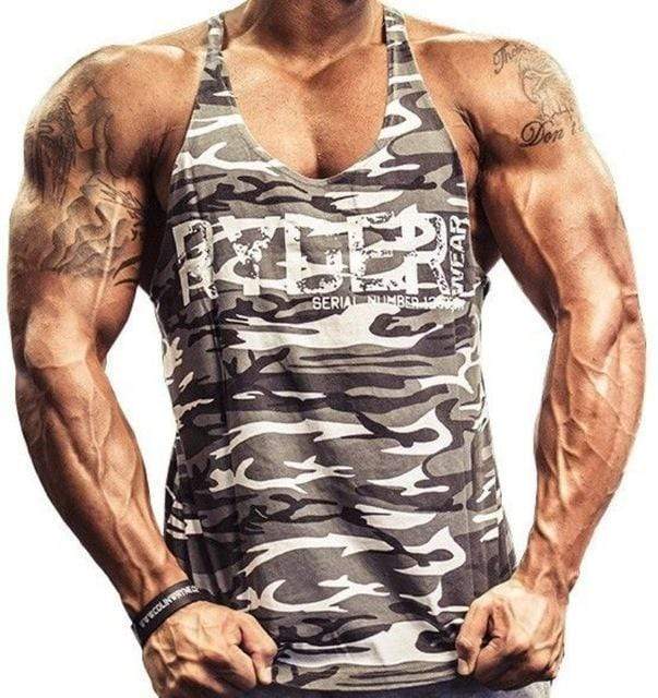 Ryderwear 2018 tank tops Men hipster funny cool Vest Letter printed male fashion O-neck casual singlets Black AExp